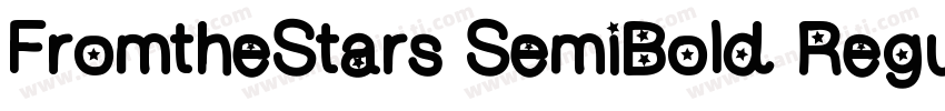 FromtheStars SemiBold Regular字体转换